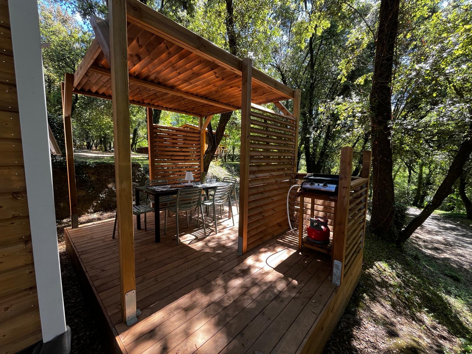 mobil home prestige  en Cévennes camping la clémentine